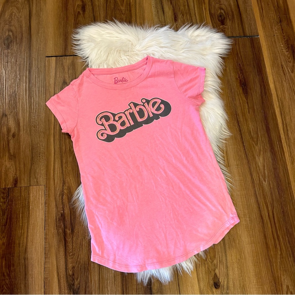 Barbie Hot Pink Baby Tee Juniors Size XL